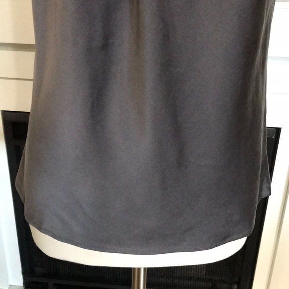 Ramy Brook Paige High Neck Gray Silk Halter Top - Picture 6 of 8